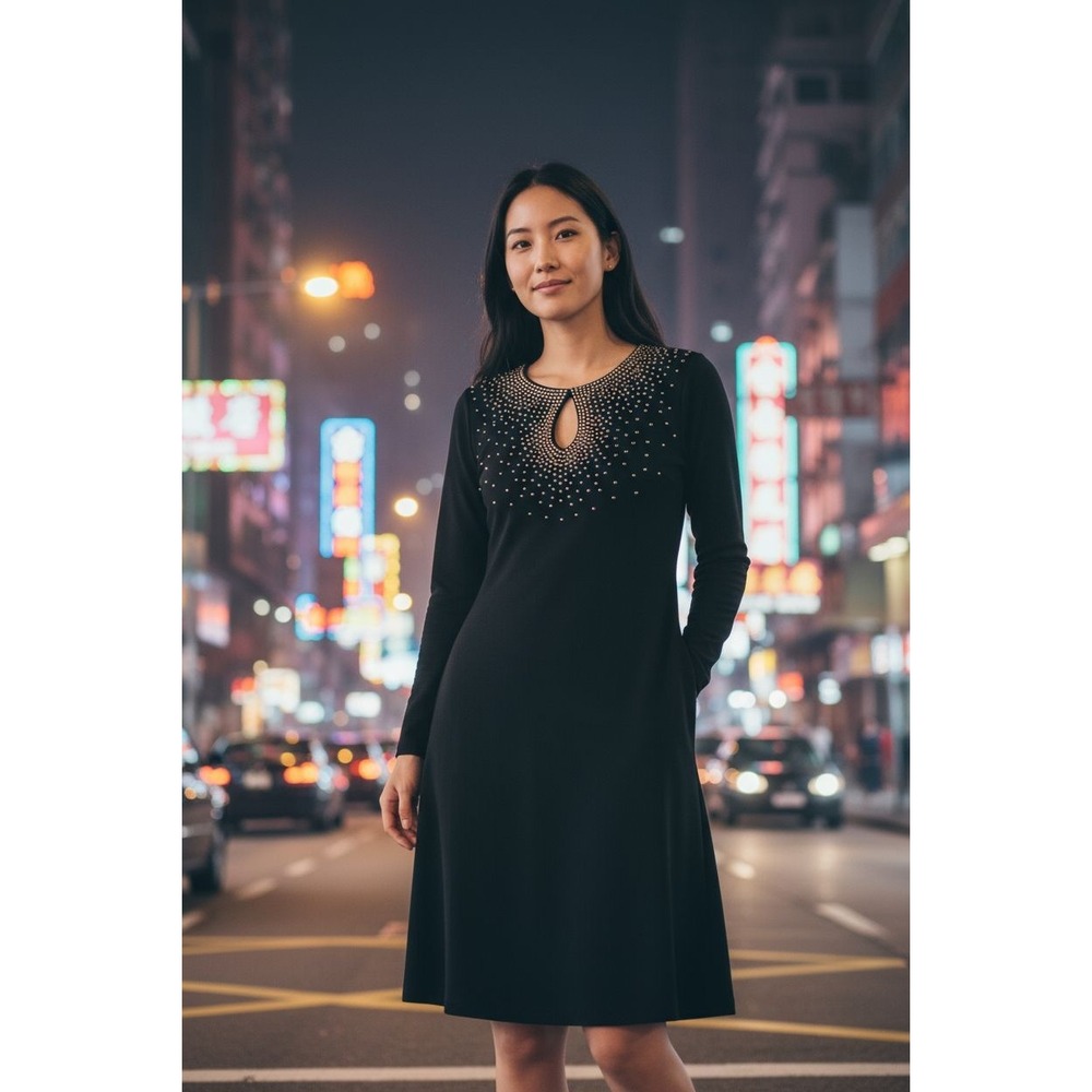 Calvin Klein Dress Womens 4‎ Black